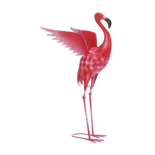 2.3ft. Flying Flamingo Garden Décor